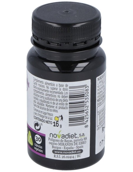 Cardo Mariano Envase de 30 cápsulas vegetales. de Novadiet