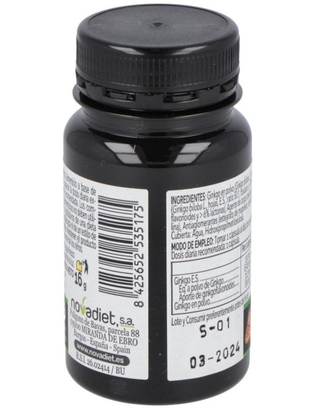 Ginkgo Biloba 30Cap. Elementales de Novadiet