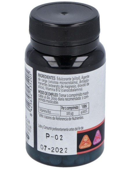 Vitamina B12 100Mcg 120Comp. Elementales de Novadiet