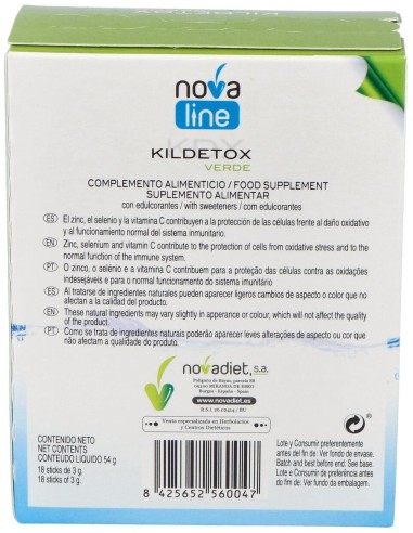 Kildetox Verde 18Sticks de Novadiet