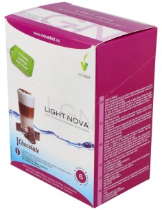 Light Nova Chocolate Envase de 6 sobres de 35 g. de Novadiet 2