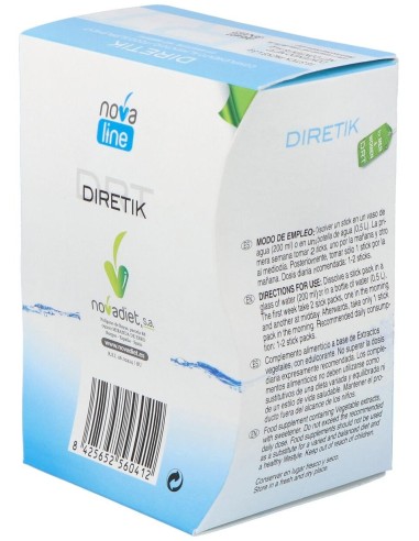 Diretik Envase de 18 sticks de 3 g. de Novadiet