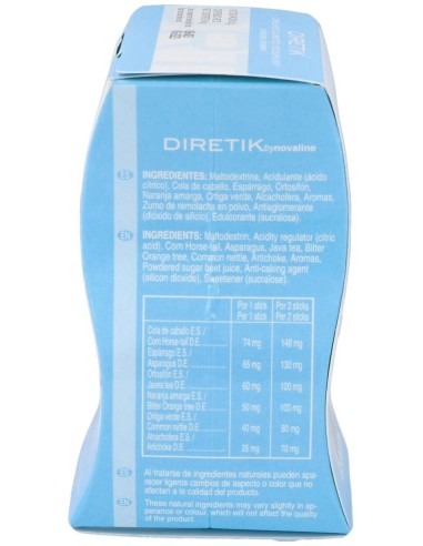 Diretik Envase de 18 sticks de 3 g. de Novadiet