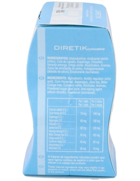 Diretik Envase de 18 sticks de 3 g. de Novadiet