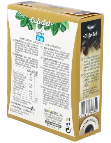 Cafediet 12Sticks de Novadiet