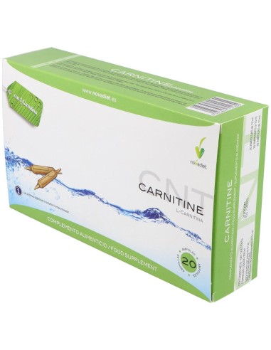 L-Carnitine Envase de 20 ampollas de 10 ml. de Novadiet