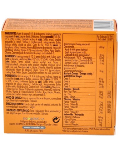 Capilare Anticaida Del Cabello 60Cap. de Novadiet