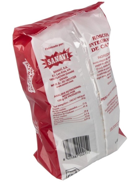 Roscos De Canela Integrales 400Gr. de Sanavi