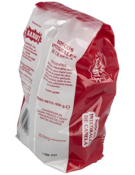 Roscos De Canela Integrales 400Gr. de Sanavi