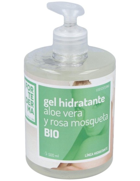 Gel Hidratante Aloe Vera-Rosa Mosqueta 500Ml. Bio de Herbora