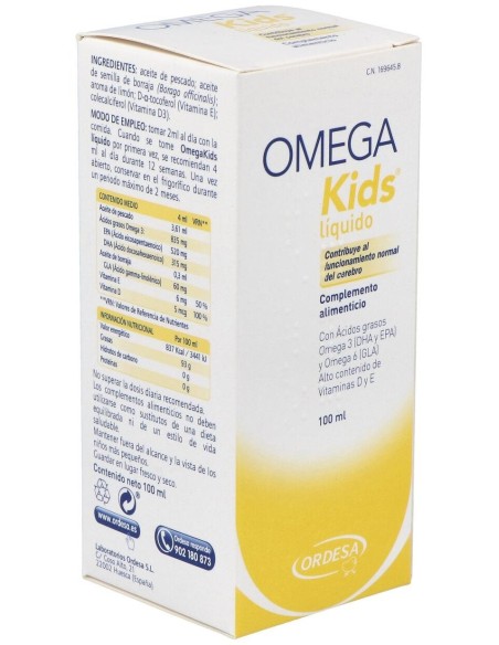 Omegakids Emulsion Sabor Limon 100Ml. de Ordesa Complementos