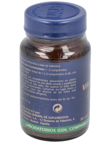 Valeriana 80Comp. de Gsn