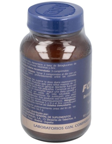 Forte D (C+D+Zinc+Betaglucano) 90Comp. de Gsn