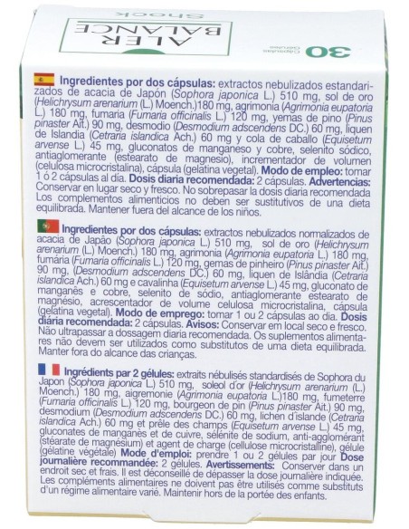 Aler Balance Shock 30Cap. de Bioserum