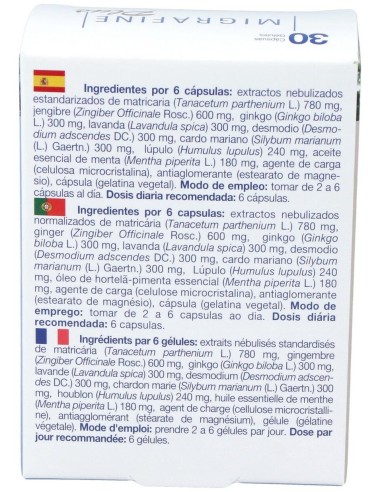 Migrafine Plus 30Cap. de Bioserum