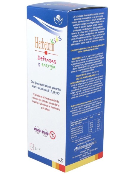 Herbetom Kids Defensas Y Energia Jarabe 250Ml. de Bioserum
