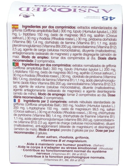 Ansiomed Mente Positiva 45Comp. de Bioserum