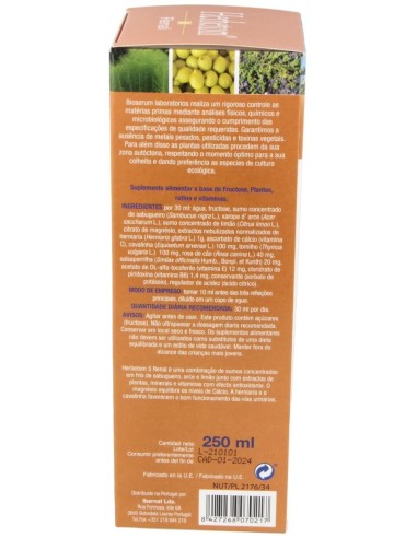 Herbetom 5 Rv Renal 250Ml de Bioserum