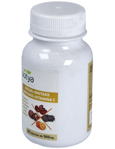 Reishi+Shiitake+Maitake+Vitamina C  560Mg Cáps. 60U de Sotya