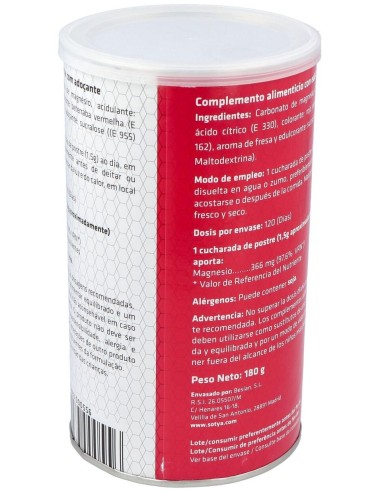 Carbonato De Magnesio Fresa Bote 180Gr. de Sotya