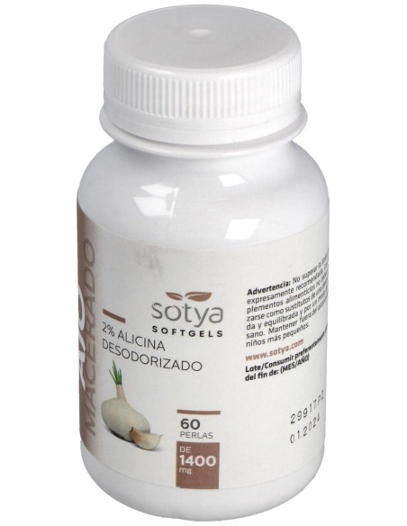 Ajo Macerado 1400Mg Perlas 60U de Sotya