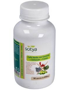 Café Verde Con Garcinia+Chitosán+Cromo 650Mg Cáps. 90U de Sotya 2