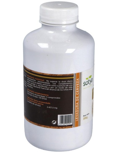 Levadura De Cerveza 500Mg Comp. 600U  de Sotya