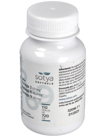 Omega 3,6,9  720Mg Perlas 110U de Sotya