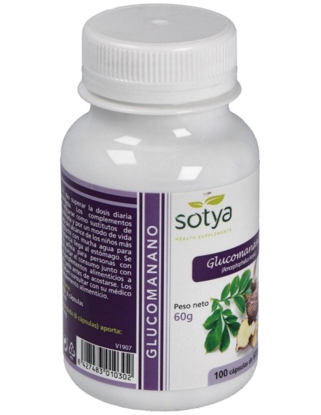 Glucomanano 600Mg Cáps. 100U de Sotya