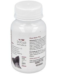 Aceite De Hígado De Bacalao 685Mg Perlas 110U de Sotya 2