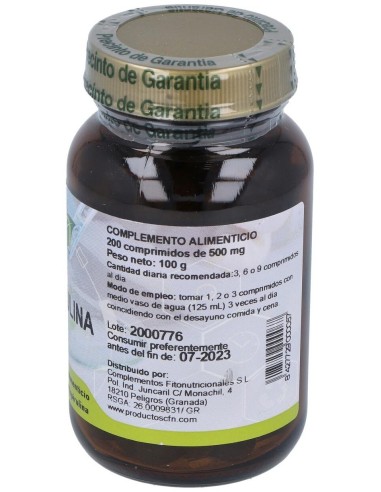 Espirulina 400Mg. 200Comp. de Cfn