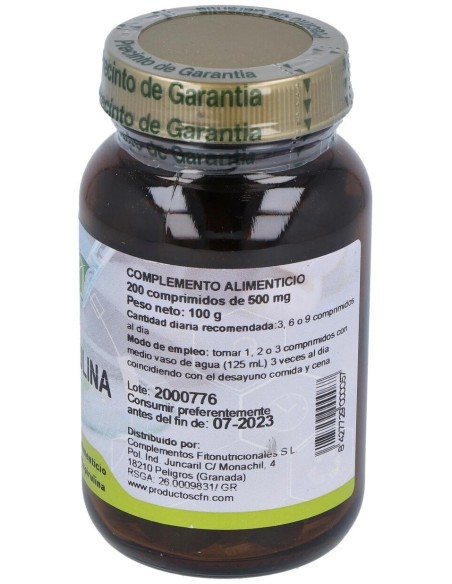 Espirulina 400Mg. 200Comp. de Cfn
