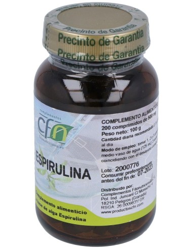 Espirulina 400Mg. 200Comp. de Cfn