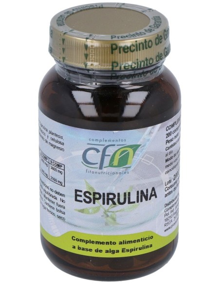 Espirulina 400Mg. 200Comp. de Cfn