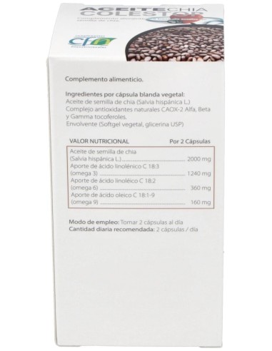 Aceite Chia 1 Gr. 60 Perlas de Cfn