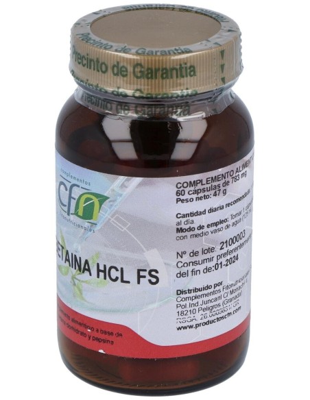 Betaina Hcl Fs 60Cap. de Cfn