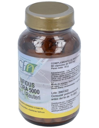 Bifidusflora 5000 (Probiotic) 60Vcaps de Cfn
