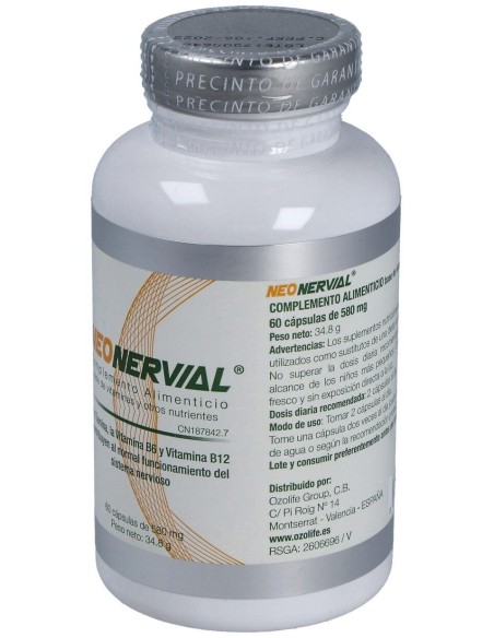 Neonervial 60Cap. de Ozolife Biocosmetica Y Nutricion