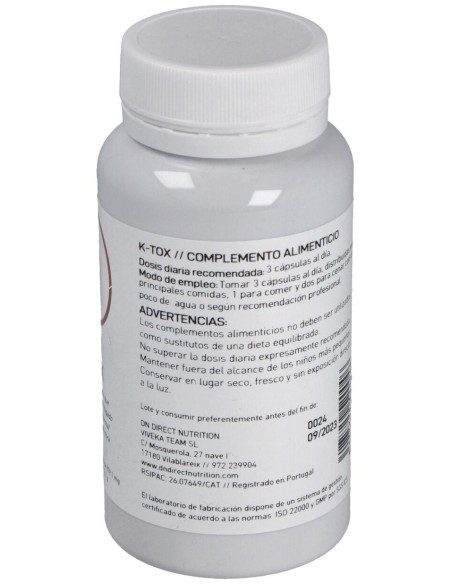 K-Tox 60Vcap. de Direct Nutrition