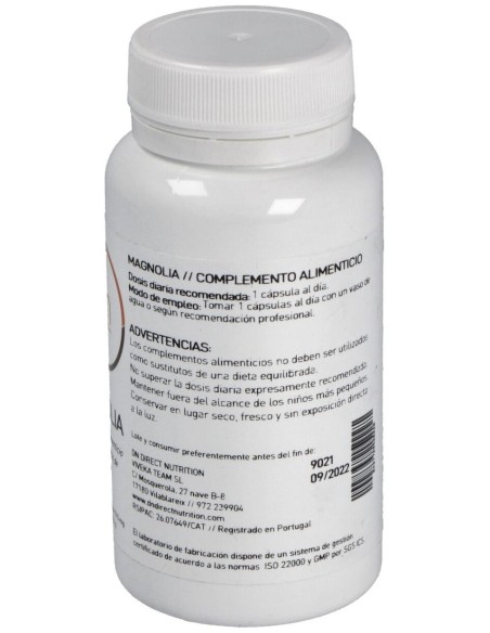 Magnolia 60Vcap. de Direct Nutrition