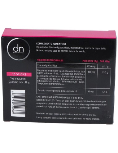Plus 100000 Probiotico 16Sbrs de Direct Nutrition