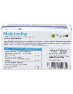 Melatonina Dolce Dormire 60Cap. de Phytovit 2