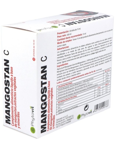 Mangostan 20 Viales de Phytovit