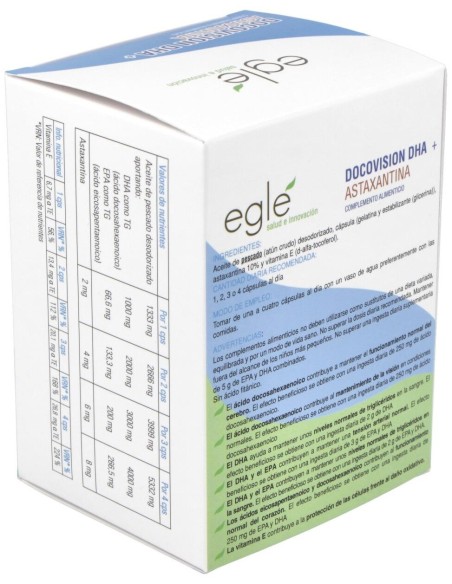 Docovision Dha Astaxantina 60 de Egle