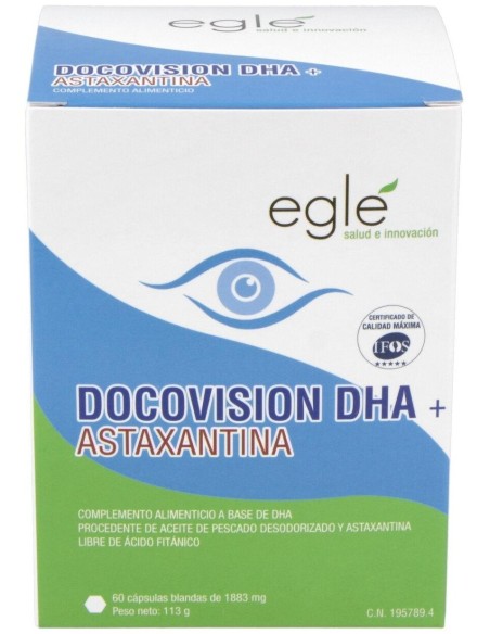Docovision Dha Astaxantina 60 de Egle