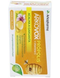 Arkovox Propolis +Vit C Sabor Miel Y Limon 24Comp. de Arkopharma 2
