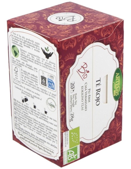 Té Rojo Pu Erh Bio 28 g  de Artemis Bio