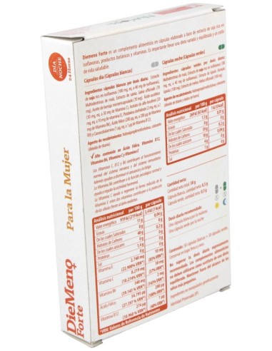Diemeno Forte - Cápsulas entéricas Ricas en Isoflavonas de Nutriops