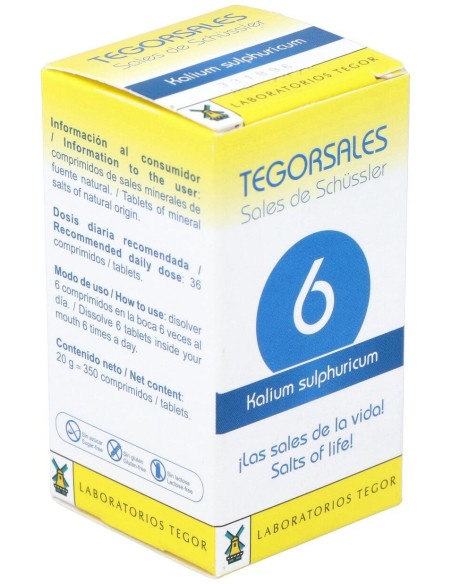 Tegorsal Nº 6 (20 G) Comprimidos de Tegor
