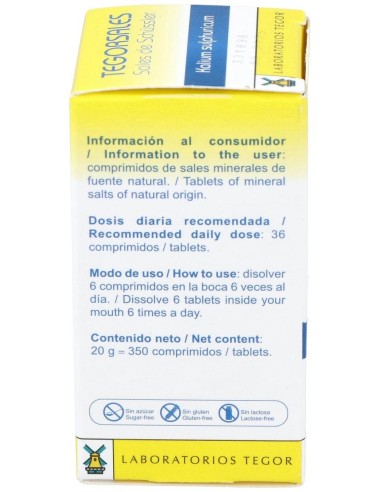 Tegorsal Nº 6 (20 G) Comprimidos de Tegor